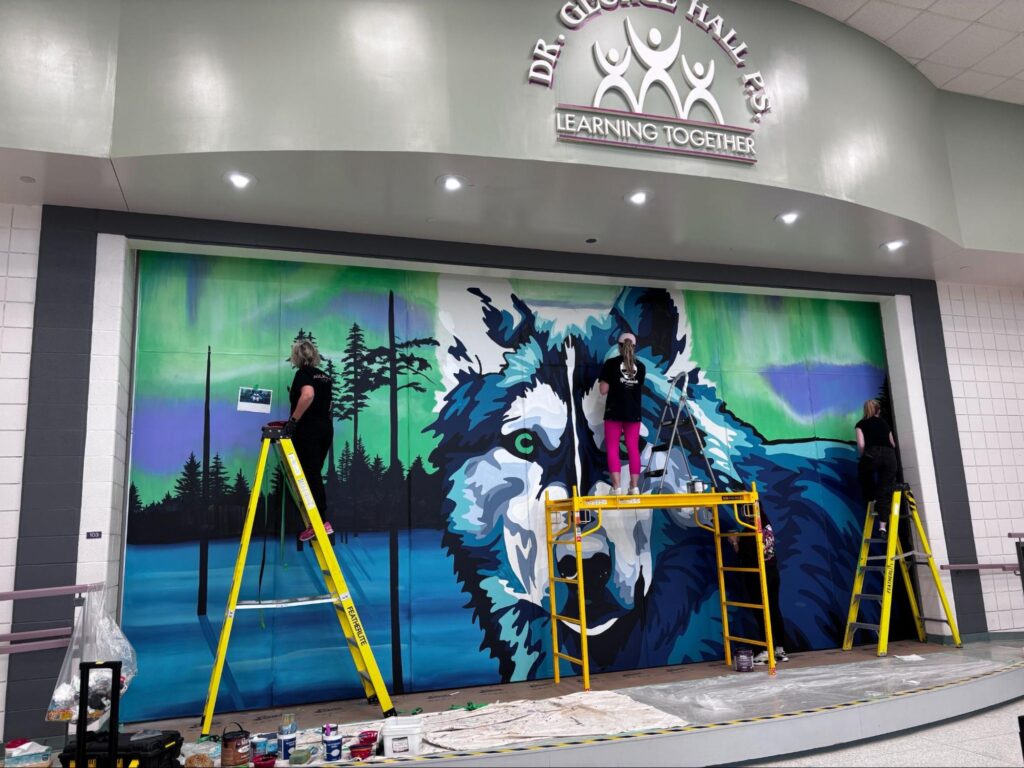 Local and international artists transform Dr. George Hall Public School