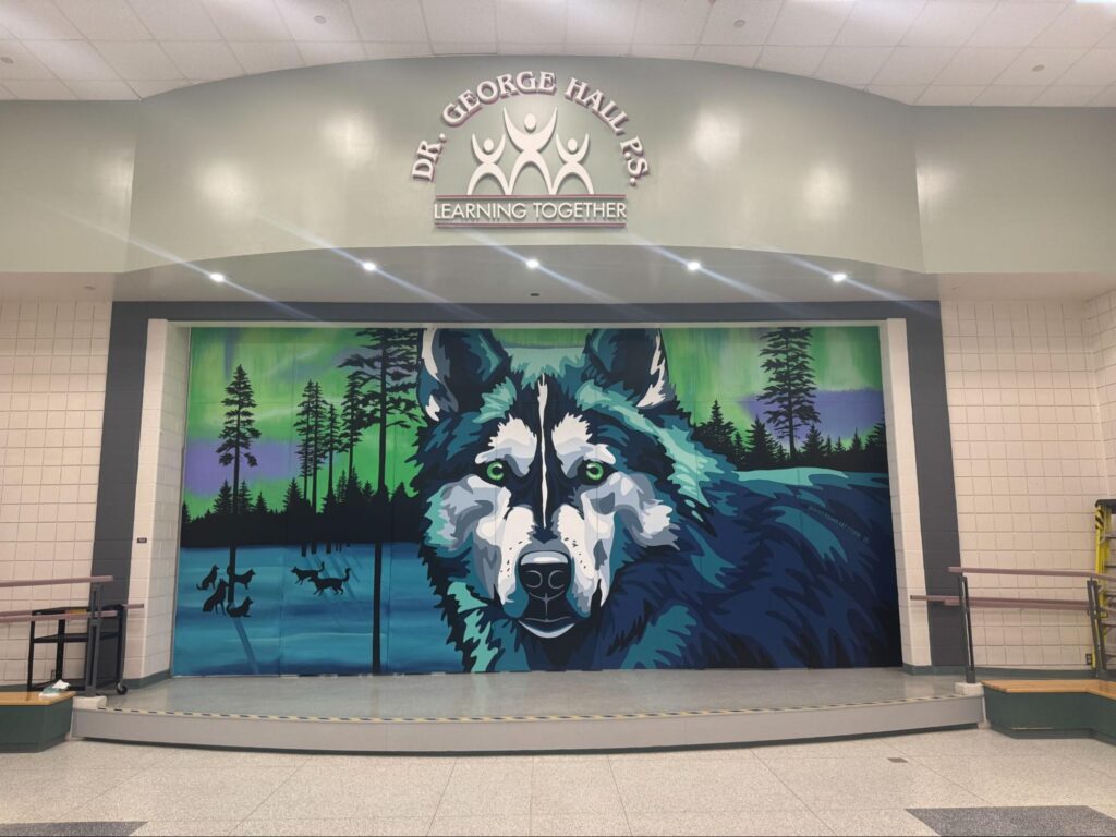 Local and international artists transform Dr. George Hall Public School