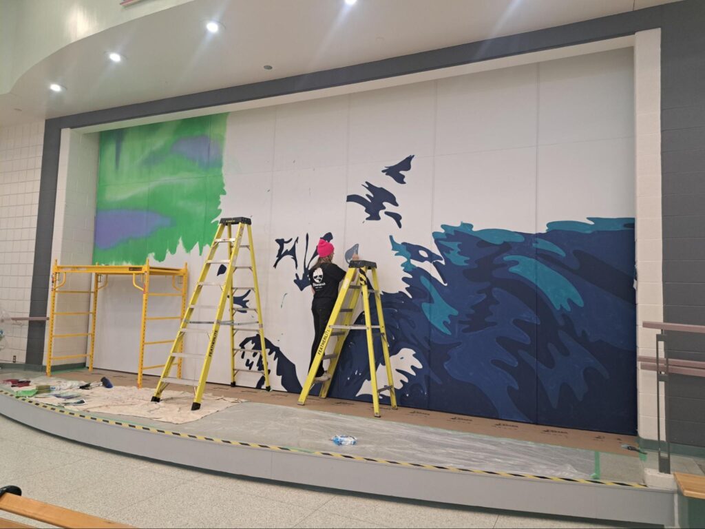 Local and international artists transform Dr. George Hall Public School