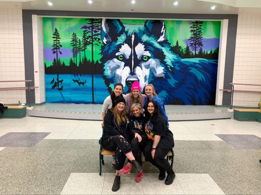 Local and international artists transform Dr. George Hall Public School